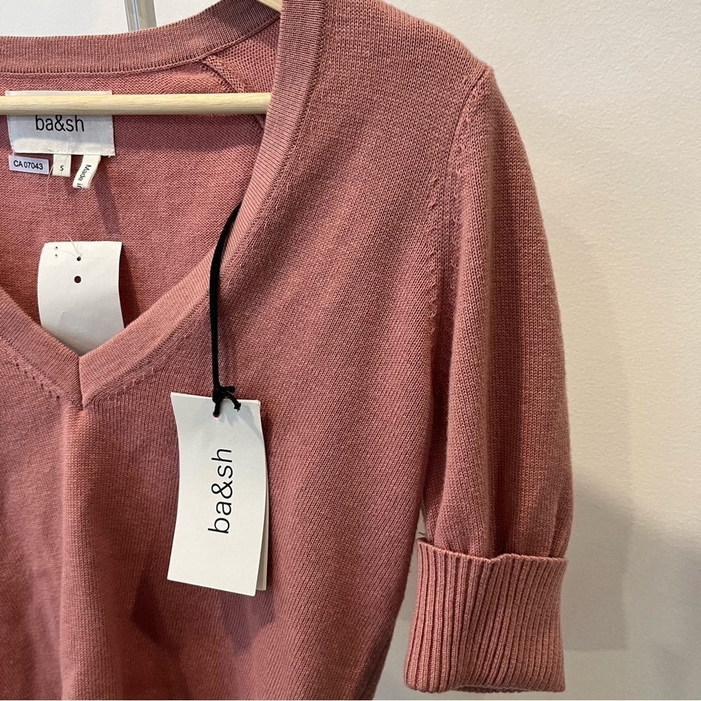 NWT ba&sh Mathis Jumper In Pink - Picture 3 of 8
